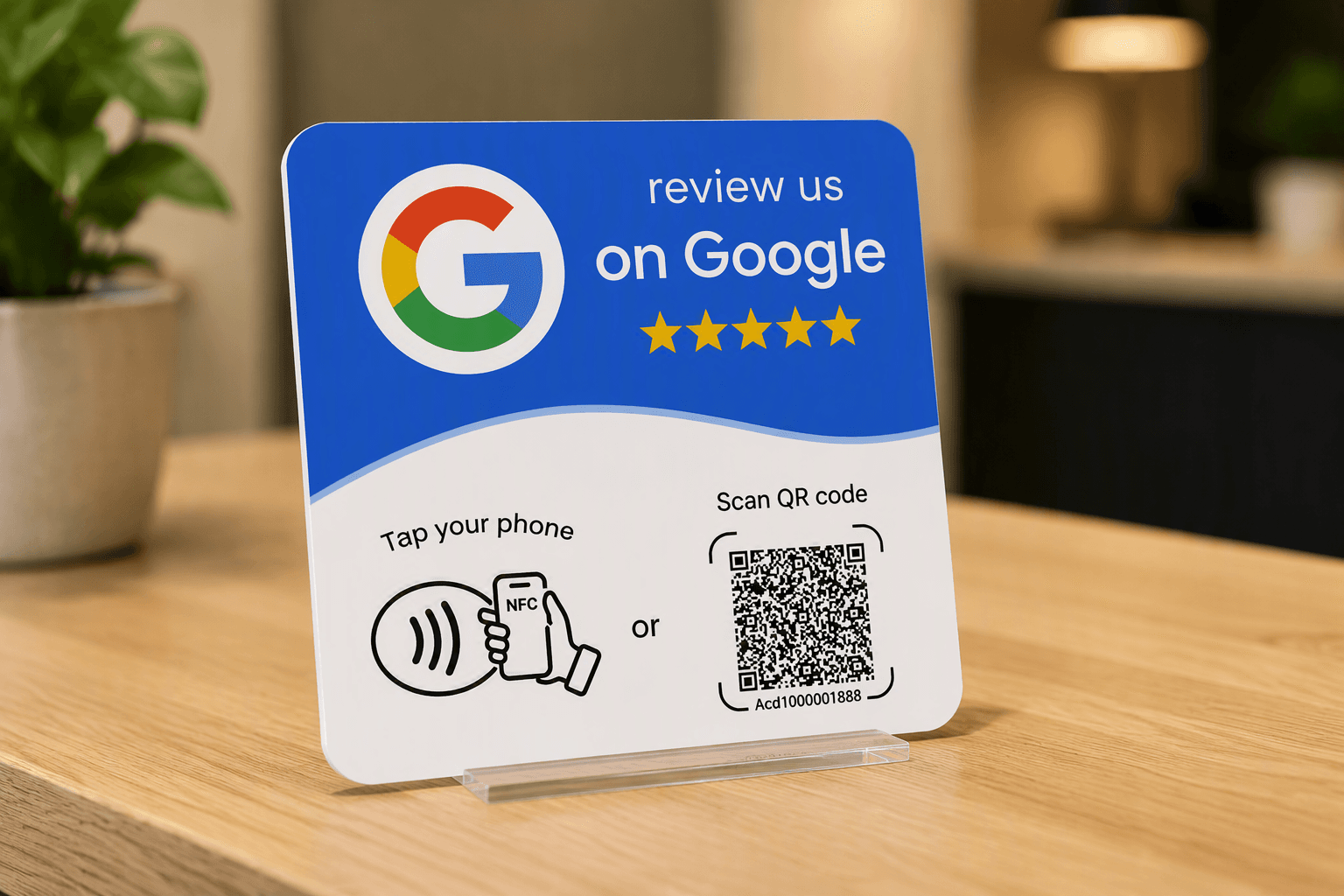 JSreviews plat reviewbordje, wit